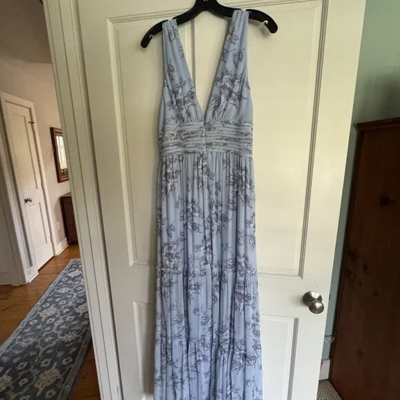 Sachin and Babi Justine Gown size 8 NWT Periwinkle - Picture 2 of 11